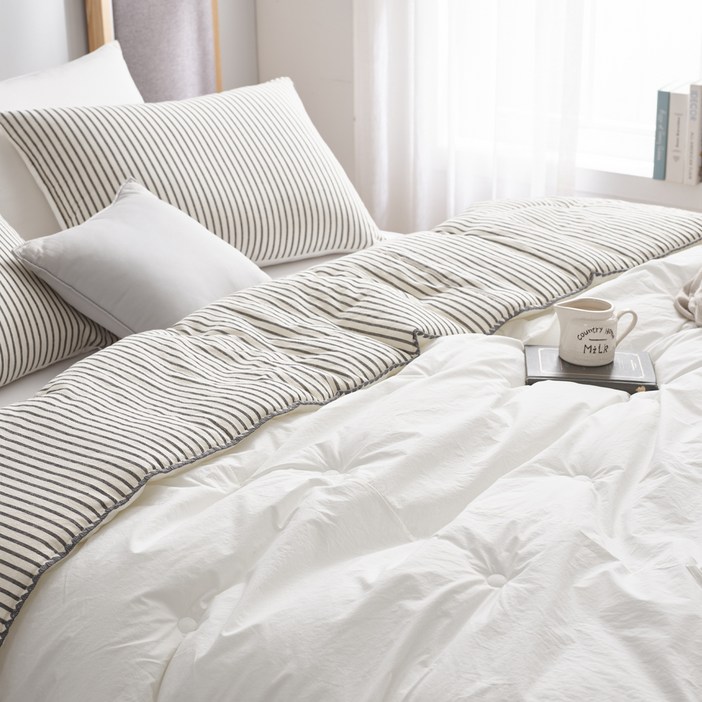 NICEFEEL 나이스필 아론 고밀도면 선염면 14온스 차렵이불