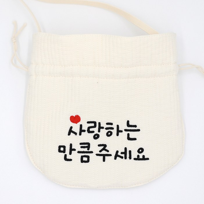 베베슈에뜨 아동용 누빔 복주머니 단면