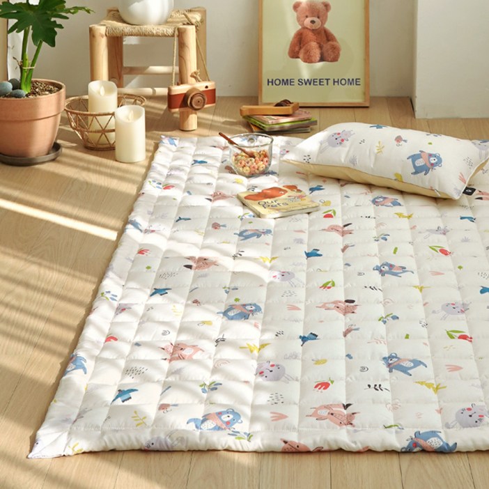 에이트룸 유아용 모달 100 미끄럼방지 밀크 침대 패드