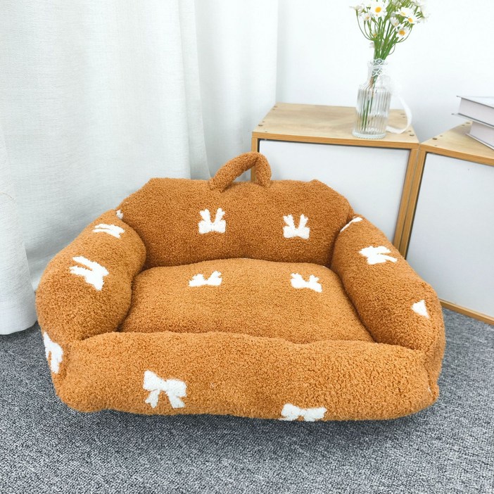 허니버블 반려동물 INS 플라워 소파 방석 쿠션