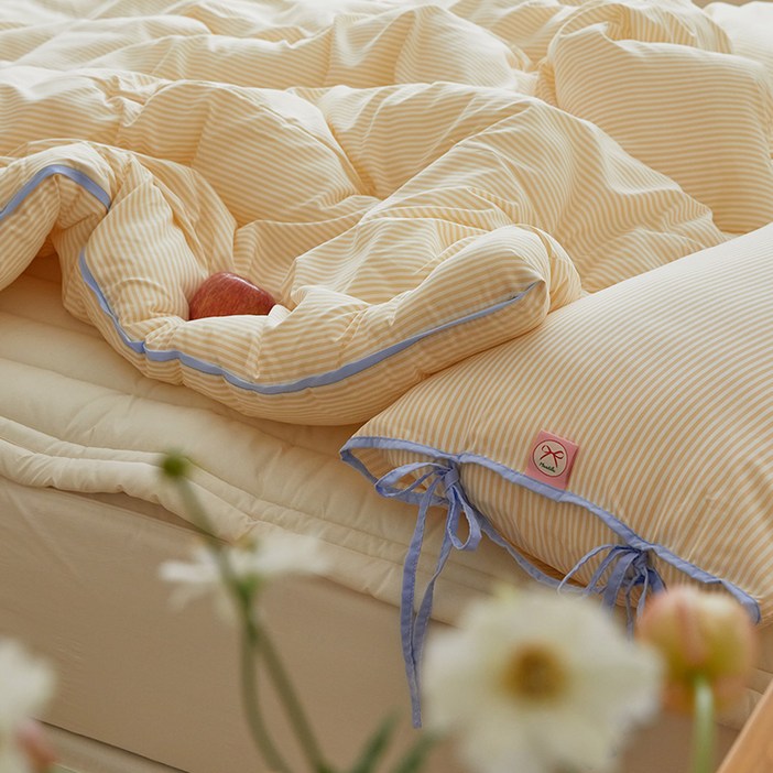 마틸라 리본케이크 차렵이불 베개 세트