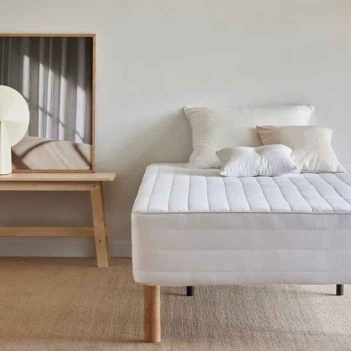 한샘 노뜨 포켓스프링 매트리스 일체형 침대 방문설치, 화이트