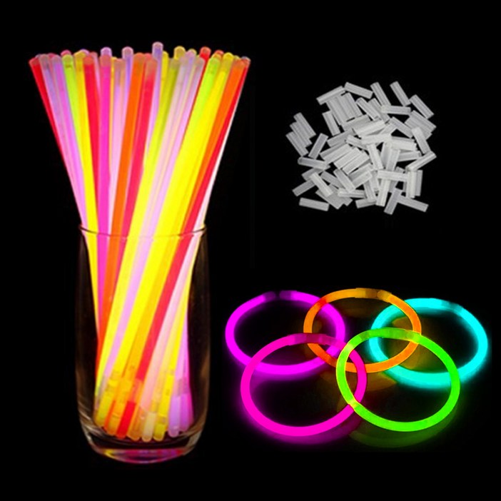 아가플러스 파티 피플 필수템 야광팔찌 50p  연결고리 50p 세트