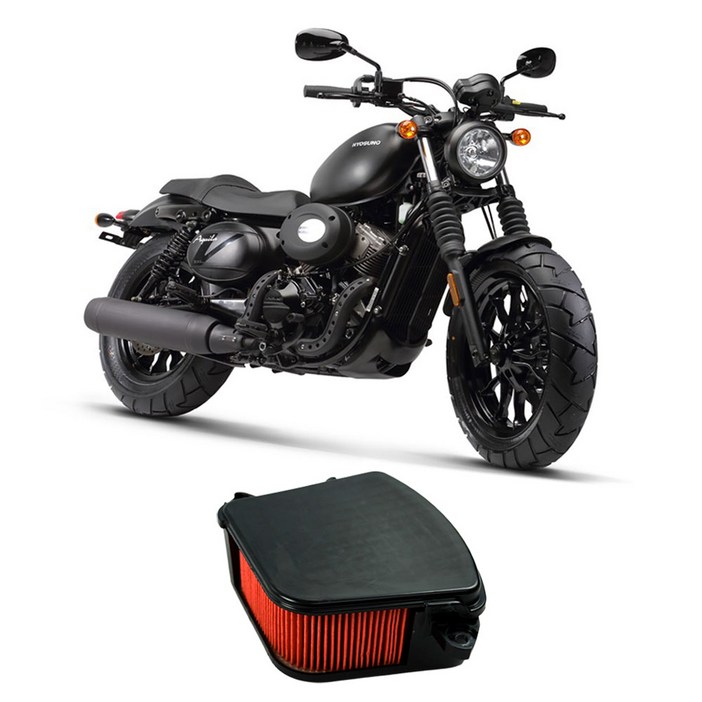 KR모터스 아퀼라 125 300 순정 에어필터 GV125S 에어클리너