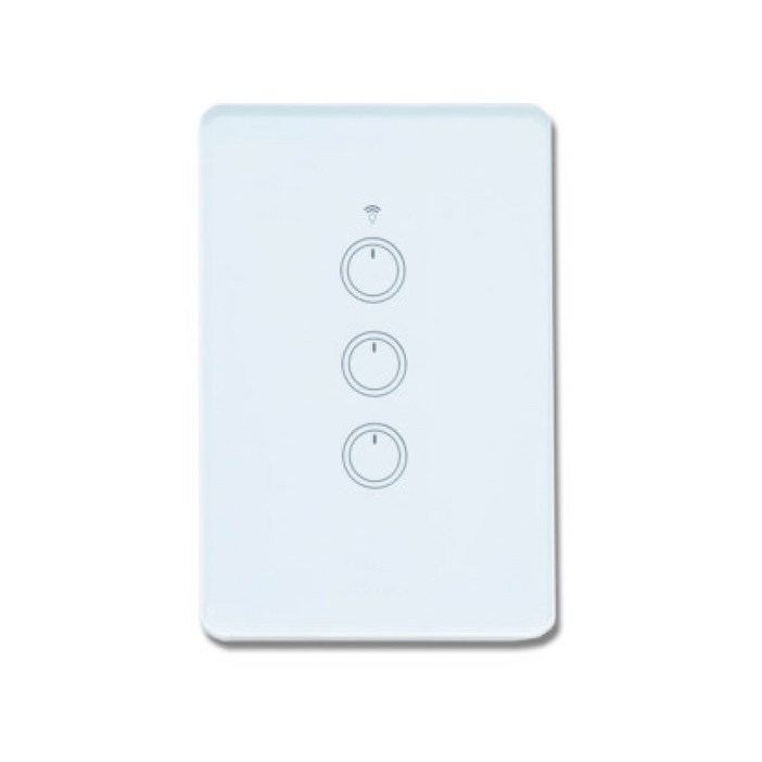 스마트빌 스마트 wifi iot 원격 제어 3구 화이트 스위치 2A(440W)