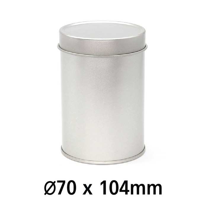 R070 UV 인쇄 가능 원형 틴케이스, 은색, 50개 R070 UV 인쇄 가능 원형 틴케이스, 은색, 50개