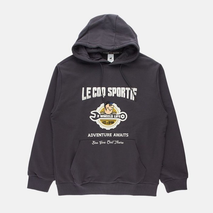 르꼬끄 공용 루즈핏 고중량 면 후드 티셔츠 QP423CHDO1