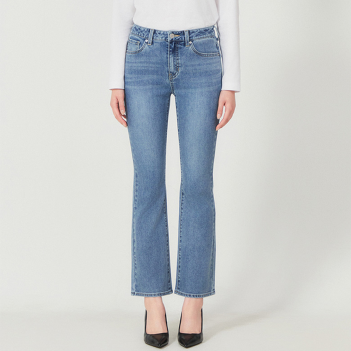 게스 부츠컷 청바지 여성 붓컷 미디엄블루 백화점