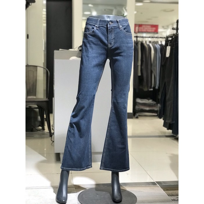 [잠뱅이] 라이크라원단 허리인밴드 스판 긴기장 부츠컷핏 쿨맥스 청바지 AQ5DNE952