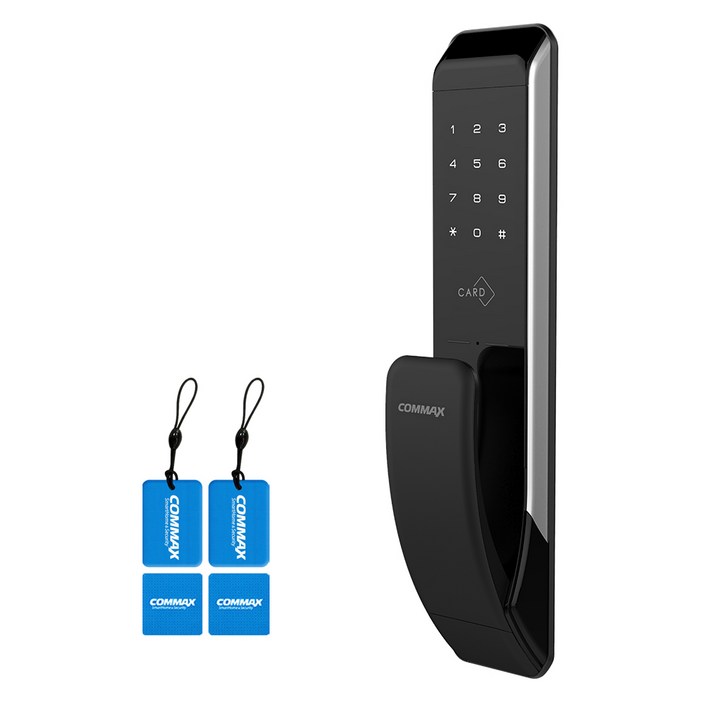 COMMAX 푸시풀 현관문 디지털도어락 현관 번호키 CDL205P