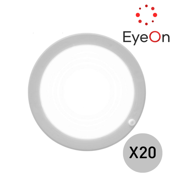 아이온 AS2년 8인치 원형 센서등 21W 엣지 베란다등 계단등 복도등 6500K, 20개, 주광색