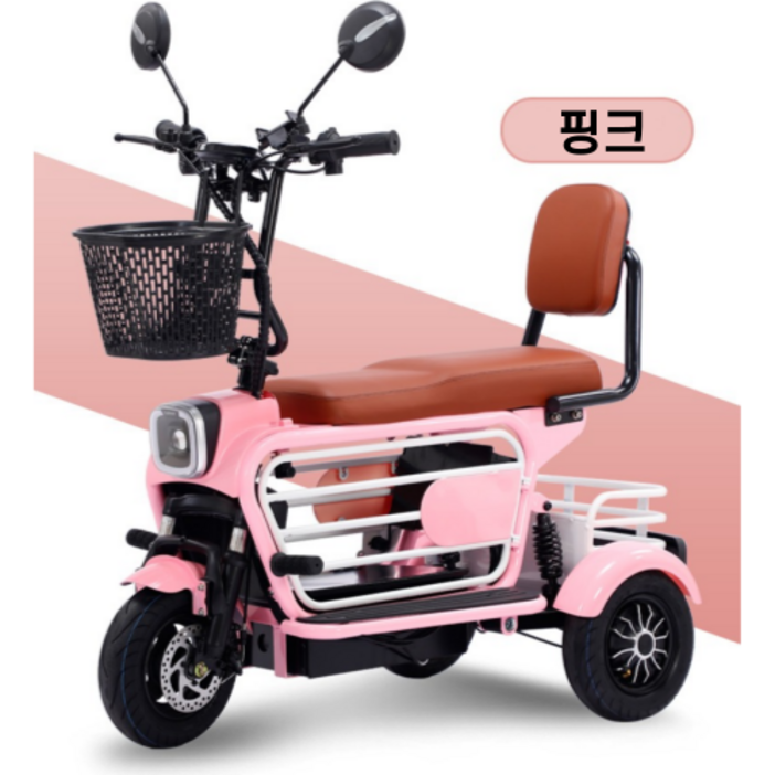 ZHIPUX 독일기술 충전식 삼륜 전기 스쿠터 미니 전동 바이크 소형 카트 세발 출퇴근