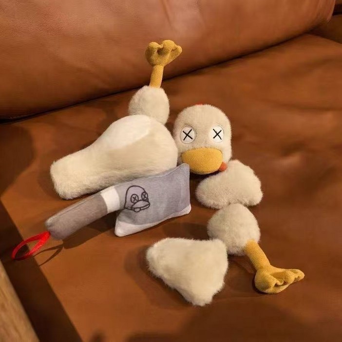 귀여워요 오리 인형 분리형 작은오리인형 세트(재미있는 선물, 오리를 요리하는 척 하는 거예요), 오리 + 식칼, 1개