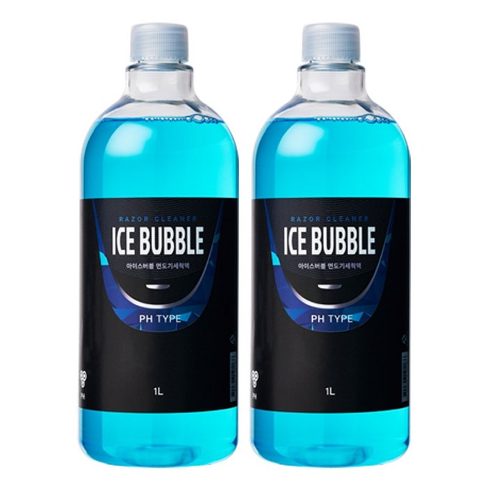 아이스버블 면도기세척액 1L 브라운필립스파나소닉 전기면도기 호환 리필액