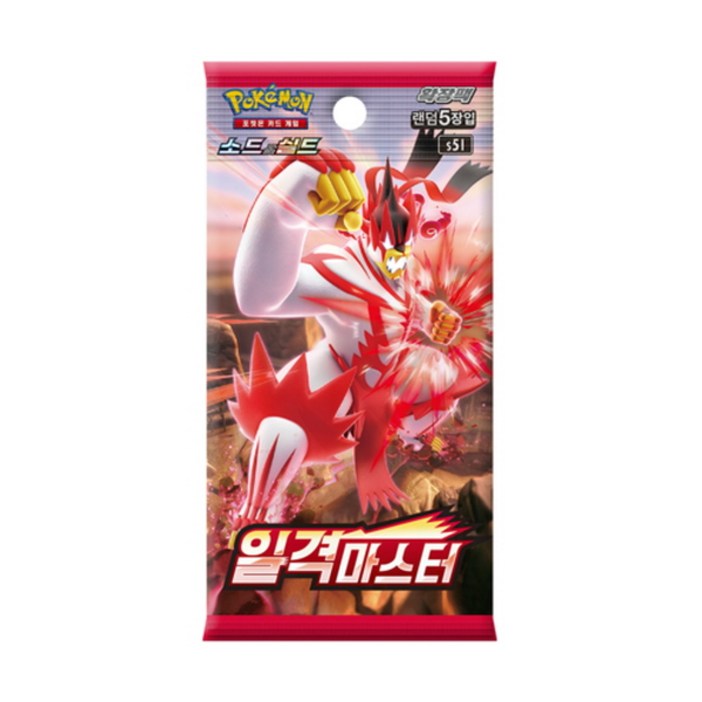 포켓몬 일격 카드 박스 세트 한정판 쌍벽의파이터, 1개