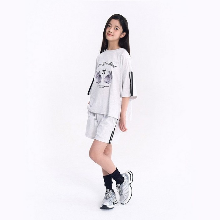 더데이걸 모다울산 박시핏 반팔 셋트TGMS25301_US