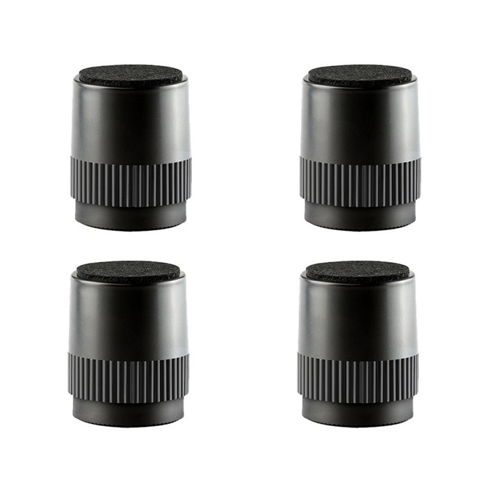 케이홈 가구 다리 높이 조절 발 받침 원형 60x75mm 4개입, 블랙 원형 60x75, 4개