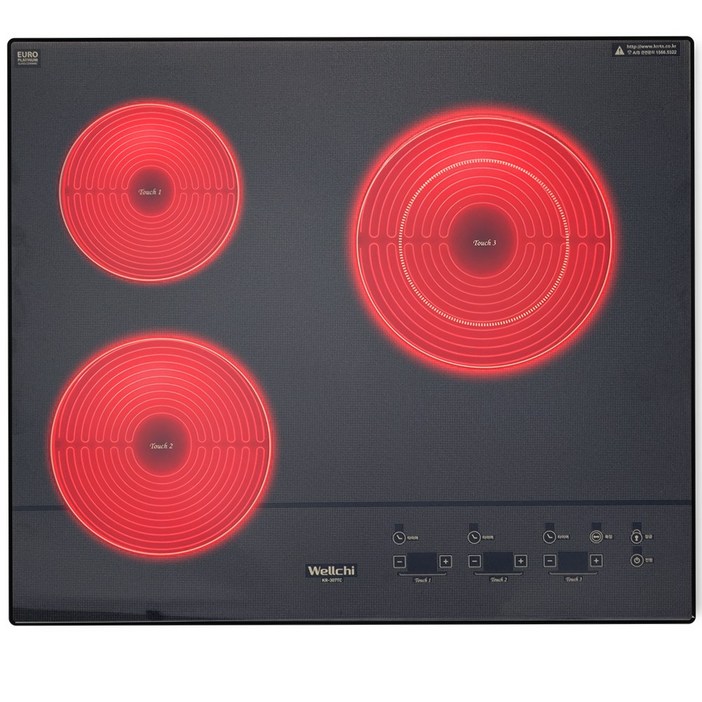 3구 전기레인지 하이라이트 15센티 스텐드형 빌트인 8센티 스텐드형