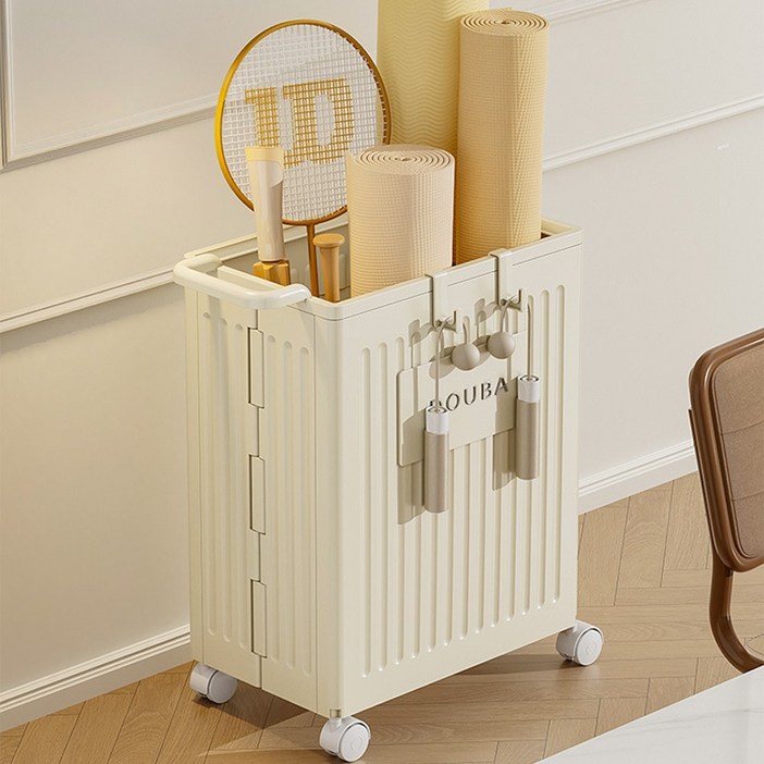 위시플레이스리빙 운동기구 보관함 요가매트 폼롤러 정리대