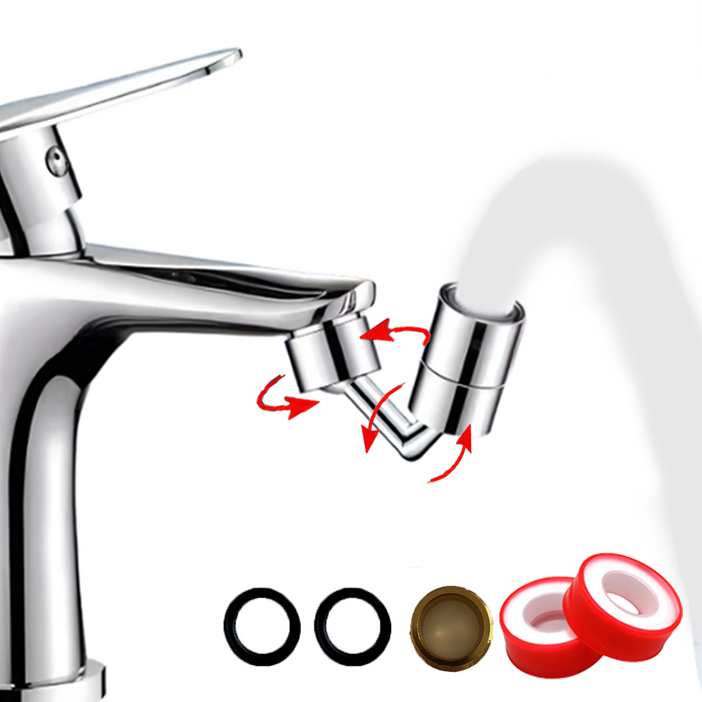 퓨어르 720도 회전 수도꼭지 필터 워터탭 아기비데, 2세트