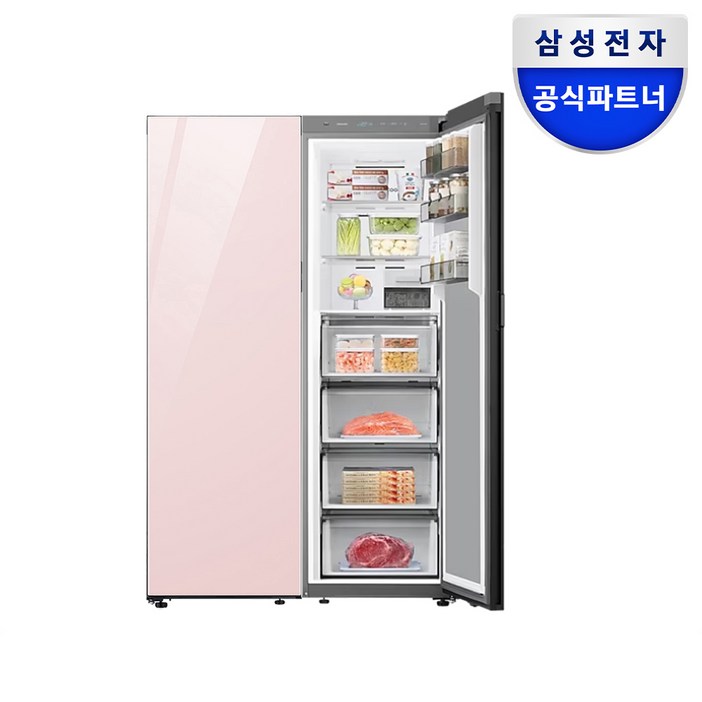 삼성전자 비스포크 RR40C7805AP RZ34C7805AP 냉장고 냉동세트 코타화이트단일색상