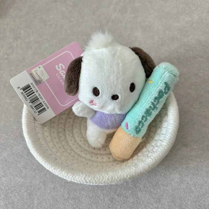 당일발송 정품 산리오 빼빼로 8cm 봉제인형 초코과자 키링 인형 애착인형 선물