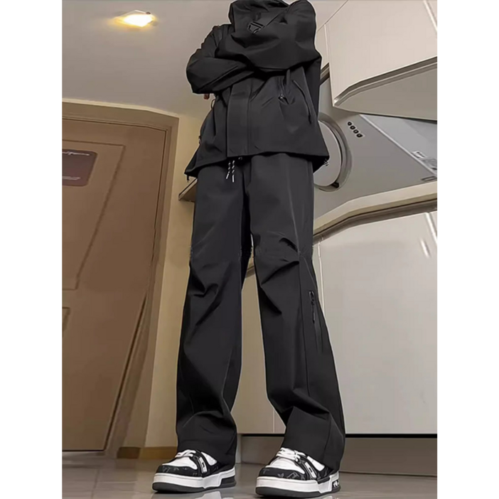 스타일닥터 등산 바지 와이드 캐주얼 바지 등산 캠핑 남녀공용 긴바지