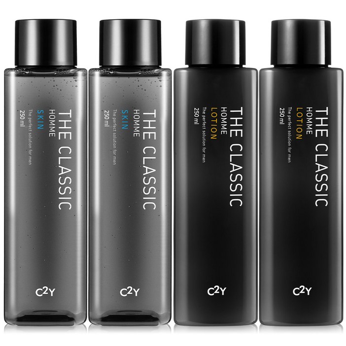 C2Y 대용량 더클래식 남자 옴므 스킨 로션 250ml 4개 (총1,000ml) 남성화장품