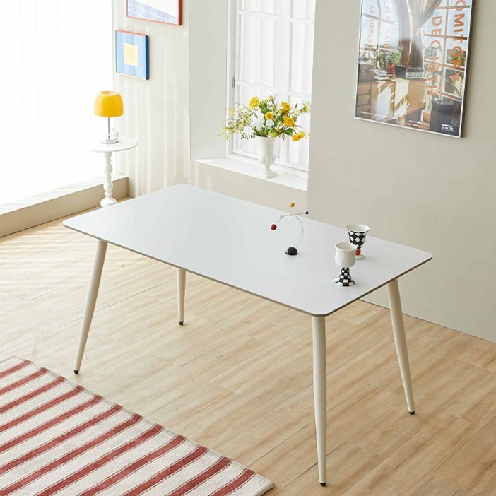 보루네오 엘리브 미담 1200 세라믹 식탁 테이블 pn8901, 화이트, 2인용