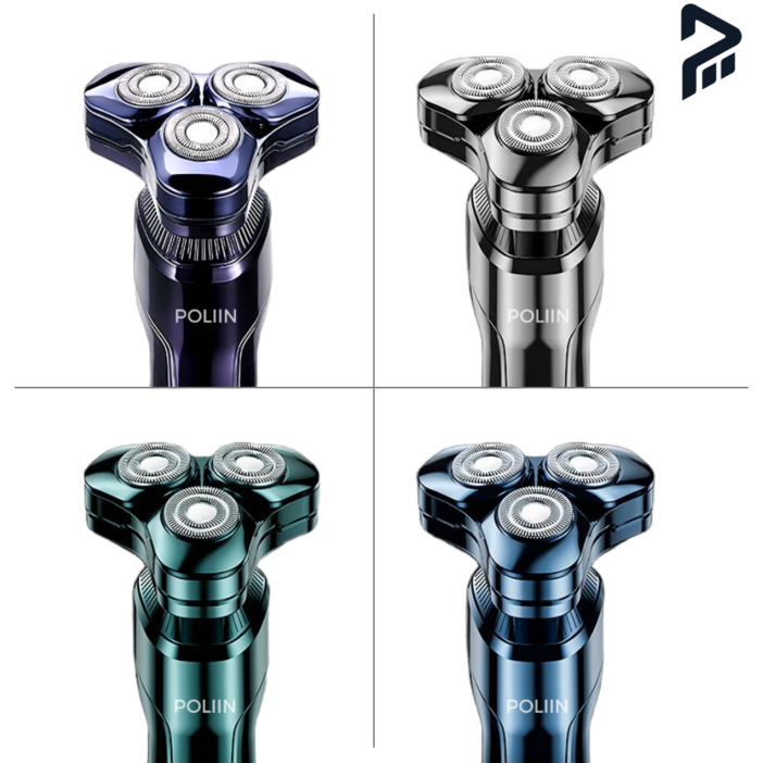 POLIIN 전기면도기 방수 IPX7 등급 C타입 충전 남자 KS0272, 토브 실버