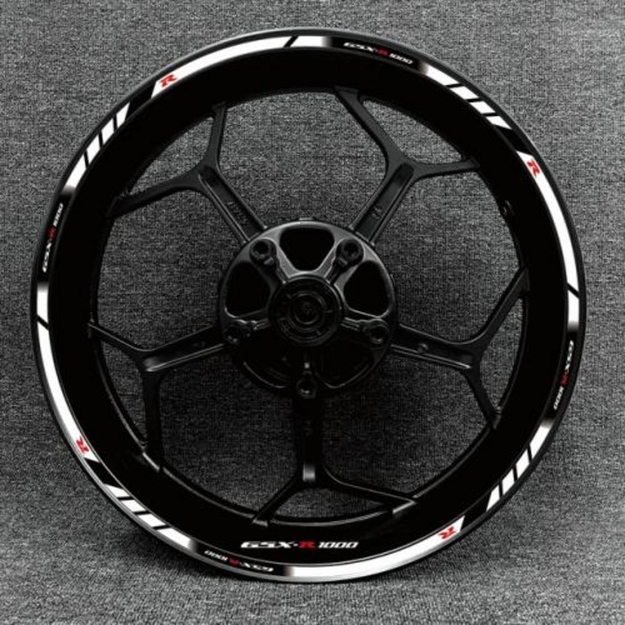 스즈키gsxr125 17 인치 바이크 오토바이 휠 허브 수정 스즈키 GSXS1000 S GsxR1000 R 림 데칼 장식 방수 반사 스티커