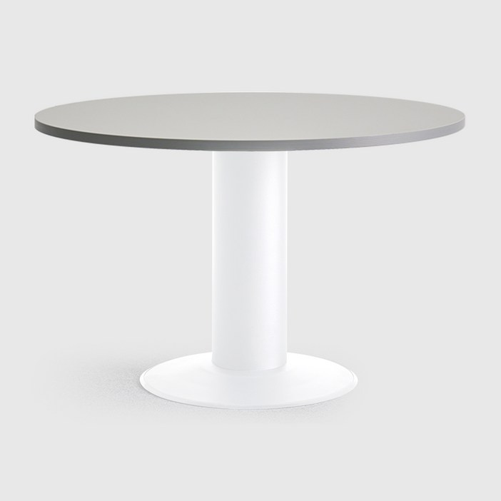 퍼스 오리발 말발굽 원형 회의테이블 책상 900 1200 1500 1800 회의용테이블 오피스 책상, 화이트프레임/그레이