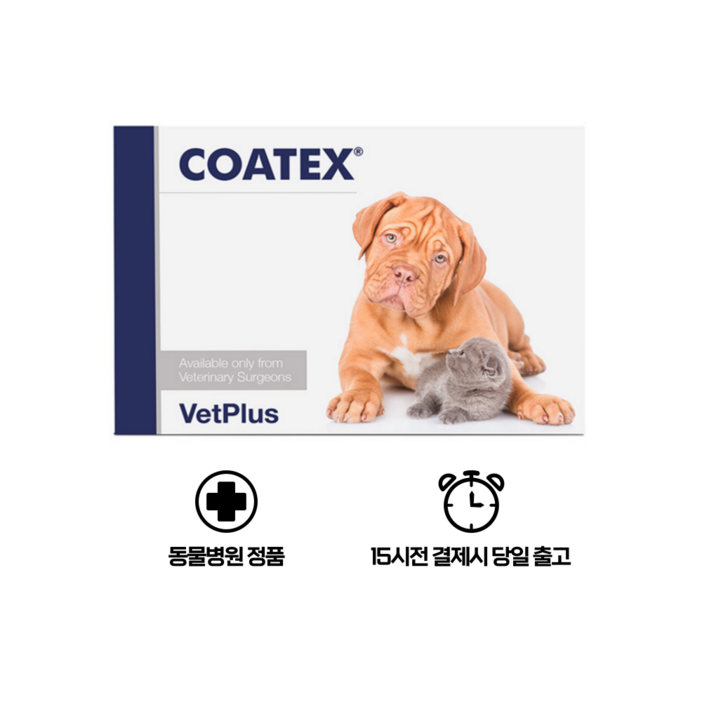 벳플러스 코텍스 블리스터 60캡슐 개 고양이 오메가3