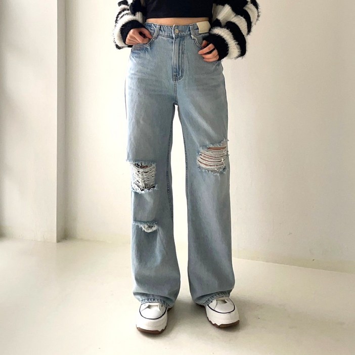 하우룩 구제 통일자 와이드 밴딩 빅사이즈 여성 봄(4 SIZE)