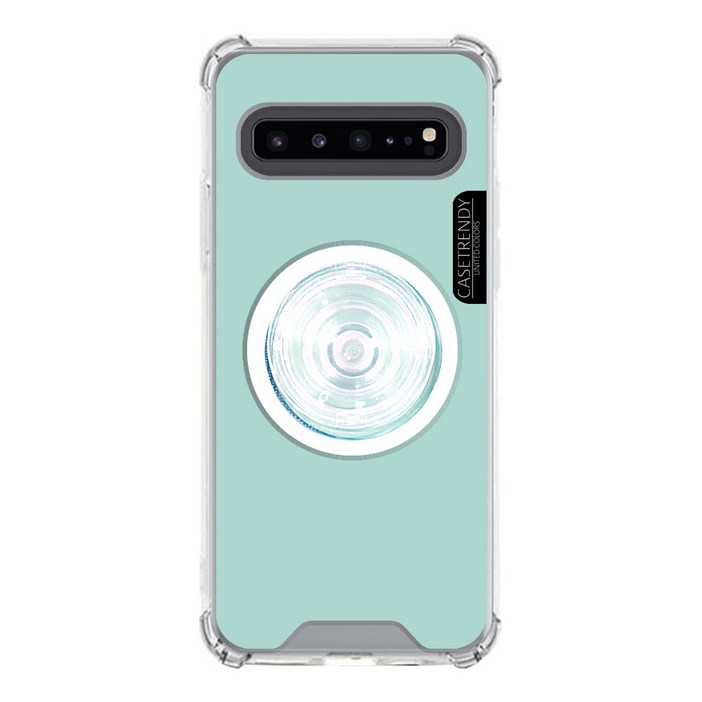 케이스트랜디 갤럭시 S10 5G G977 맥세이프 호환 컬러 젤하드 케이스 + 자석 투명톡 세트