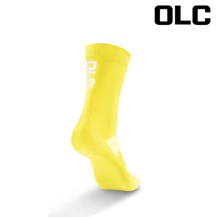 OLC 기능성 스포츠양말 바이크 요가 헬스 러닝 삭스, 1개, 옐로우