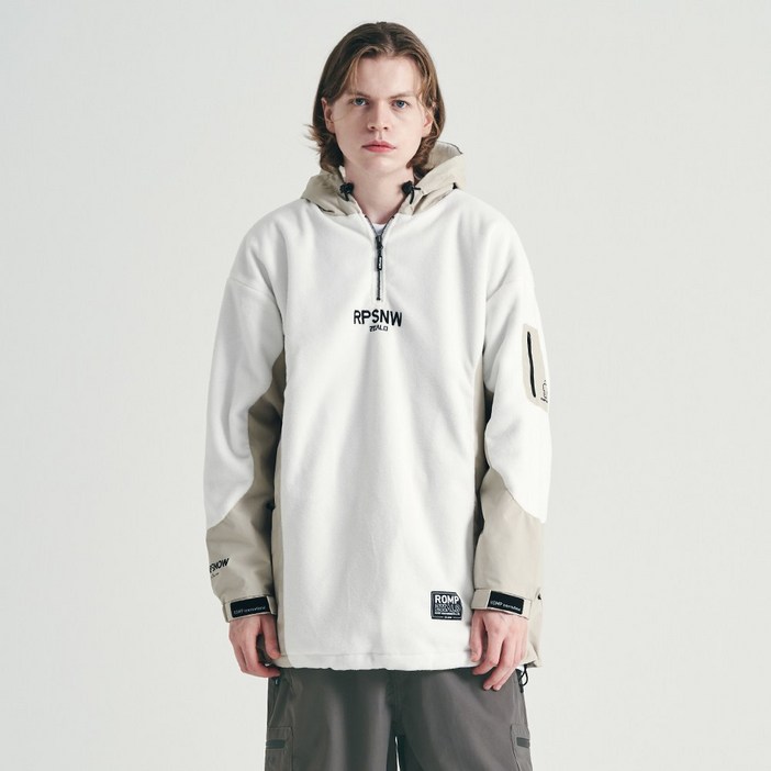 TF FLEECE ANORAK IVORY