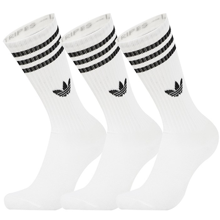 아디다스 오리지널 스포츠양말 레깅스양말 3스트라이프 하이 크루 삭스 3켤레 3P
