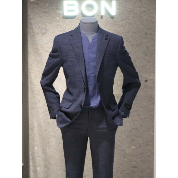 [현대백화점]BN0MJA080 (본)BON 20S S [2종 택1] Not iron 마이크로조직 순모 프리미엄 슬림핏 슈트