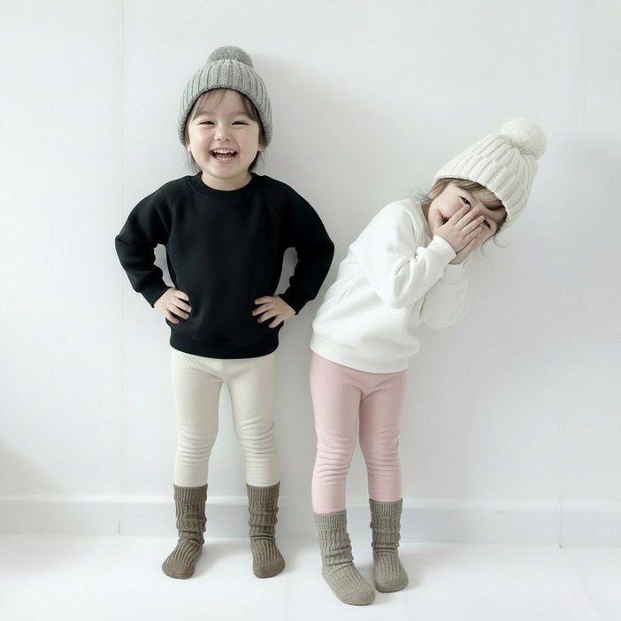 아이스토리키즈 국내산30수 피치레깅스 2P