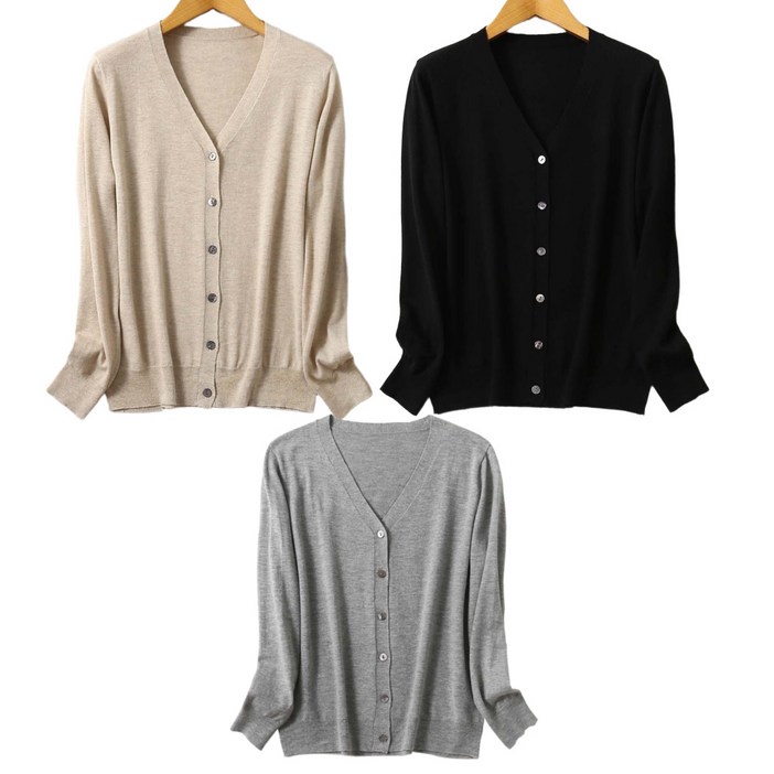 닥터맘케어 여성 니트 가디건 40대 여성가디건 여성 가을 니트 여성 긴팔 니트