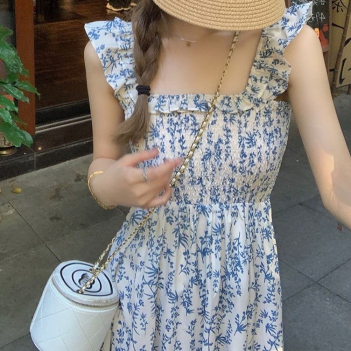 천하오 여름 여성 프린팅 나시 롱원피스 L32 천하오 여름 여성 프린팅 나시 롱원피스 L32