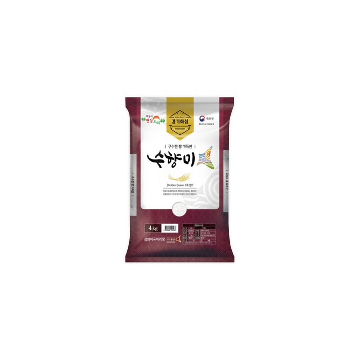 골든퀸3호 햅쌀 백미 수향미 쌀 상등급 4kg, 1개, 1개, 4kg