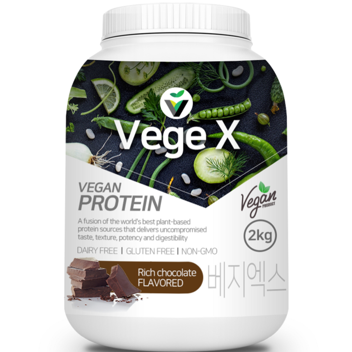 유당제로 비건 베지엑스 프로틴 2kg 식물성단백질보충제, 2kg, 1개 유당제로 비건 베지엑스 프로틴 2kg 식물성단백질보충제, 2kg, 1개