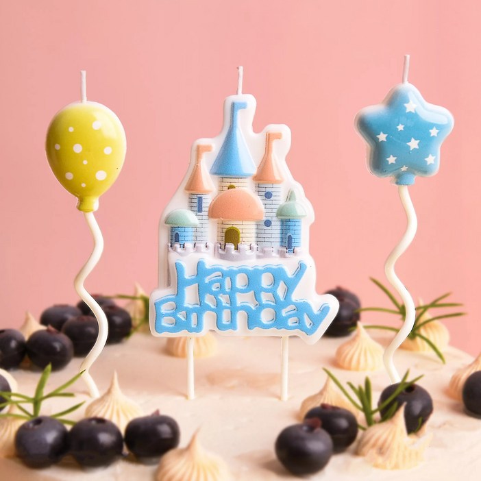 코쿤 캐슬 생일초 생일 이벤트 초 파티용품 케이크데코 코쿤 캐슬 생일초 생일 이벤트 초 파티용품 케이크데코