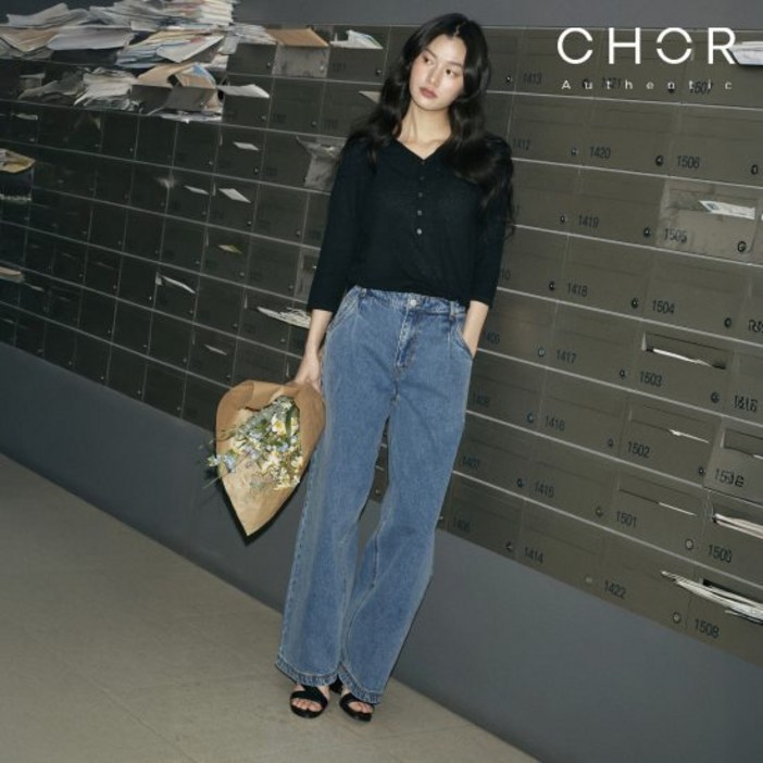 코어 어센틱 26SS 볼류믹 턱 데님