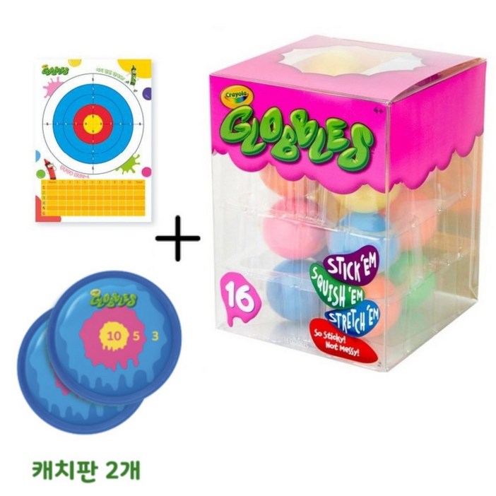 추가증정 크레욜라 글로블스 16입  캐치판 2개  양궁판 A3