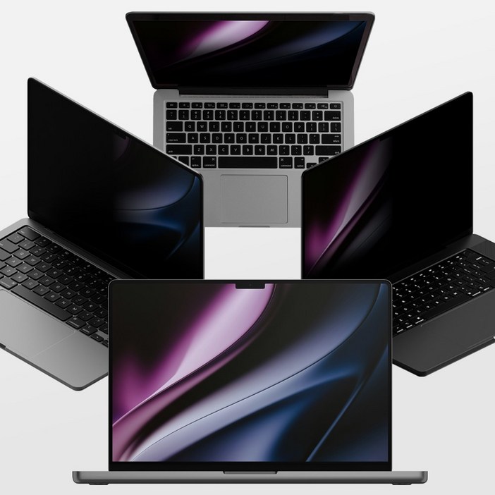 신토르 맥북 상하좌우 프라이버시필름 부착형 액정보호 사생활보호필름, 1개