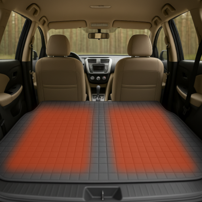 꼼지락 12V 탄소온열매트 겨울 캠핑용품 동계 차박 캠핑난방용품, 단일색상