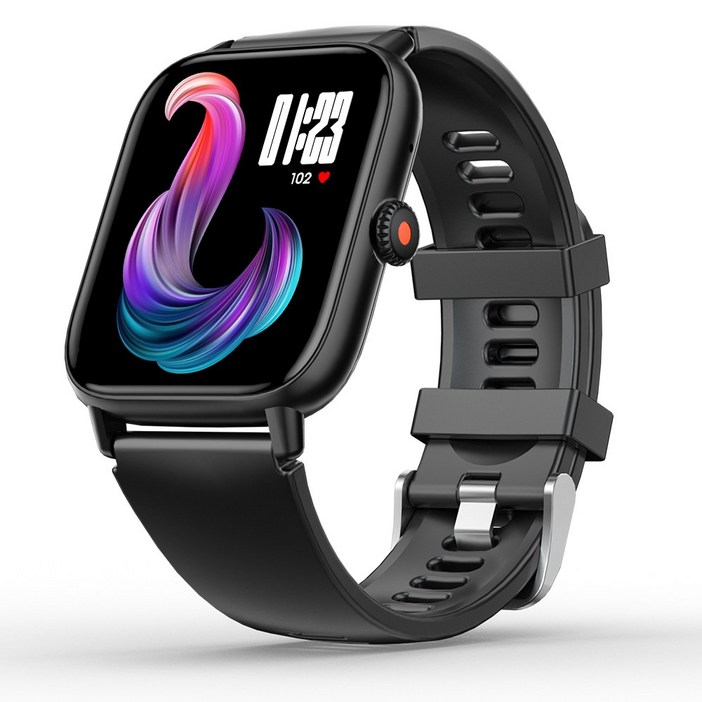 WAPIK 블루투스 통화 스마트워치 Z8 한글판 GPS, 블랙, 4.8cm, GPS + 블루투스